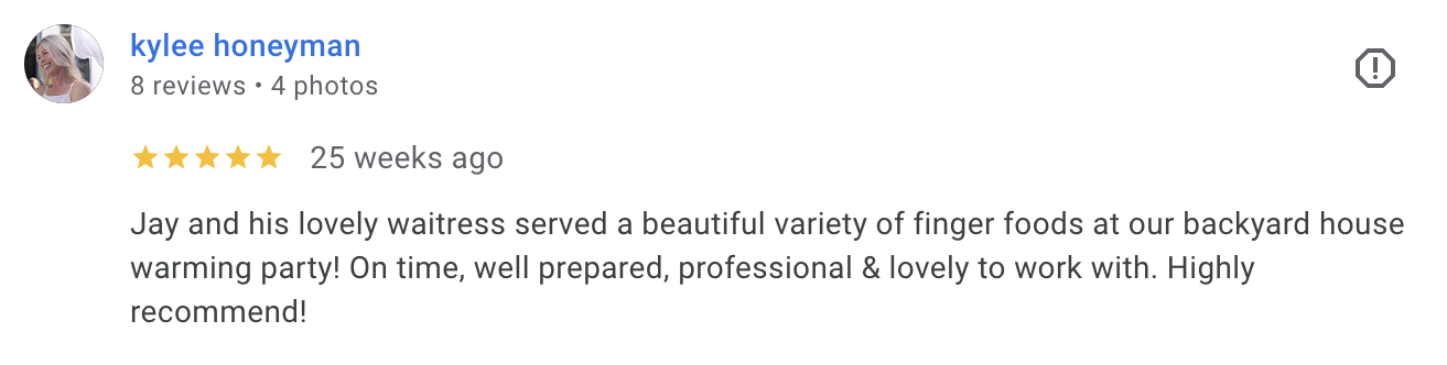 catering review gold coast