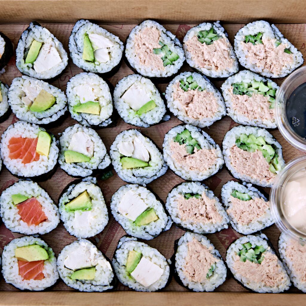 Sushi roll platter gold coast catering
